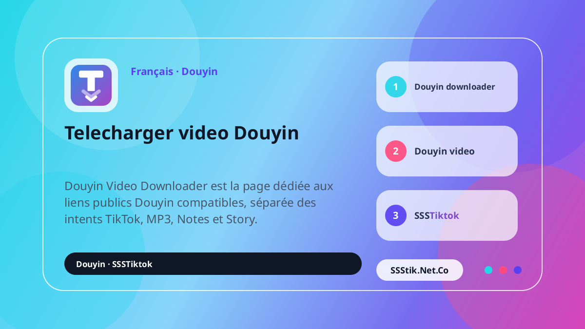 Qu’est-ce que Douyin Video Downloader ? - SSSTikTok