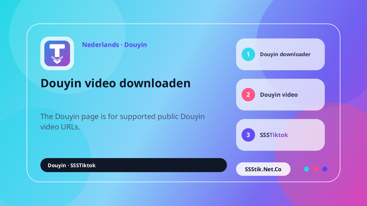 Wat is Douyin Video Downloader? - SSSTikTok