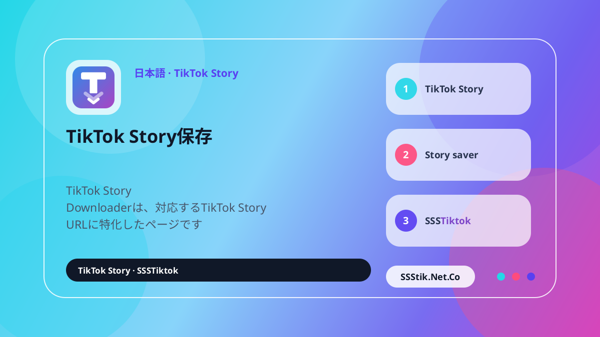 TikTok Story Downloaderとは? - SSSTikTok